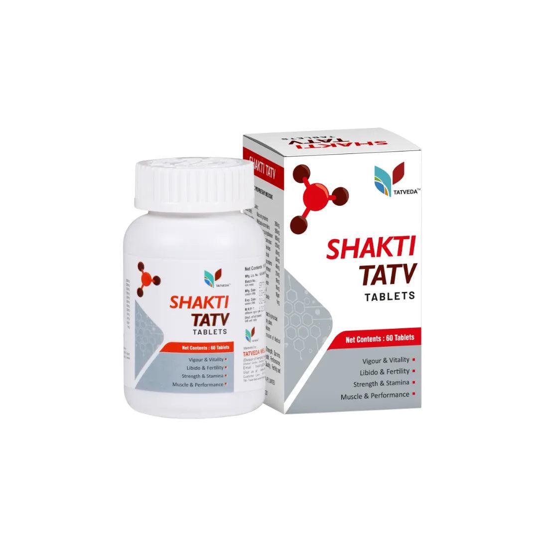 Tatveda Shakti Tatv Natural Ayurvedic Men's Health Tablets Glein Pharma 